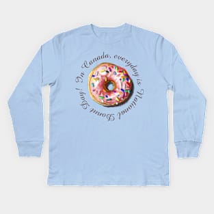 National Donut Day Kids Long Sleeve T-Shirt